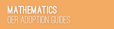 Mathematics OER Adoption Guides quick link