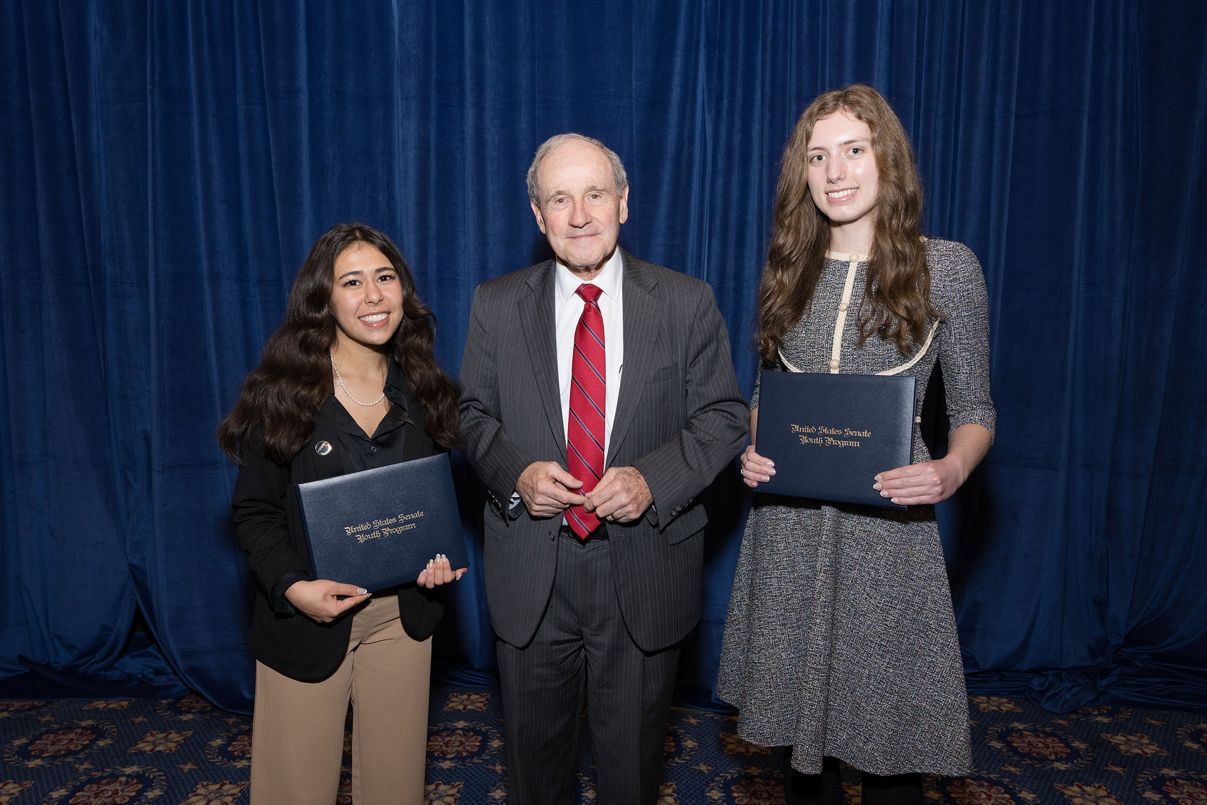 Adi Elam and Jeni Hammon with Senator Jim Risch