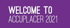 Welcome to Accuplacer 2021 document link