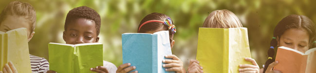Kids reading books