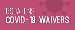 USDA-FNS Covid-19 Waivers webpage link