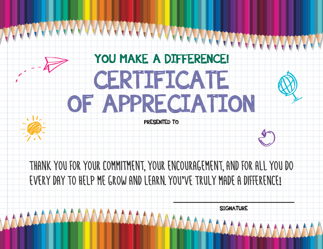 Thank Idaho Teachers Certificate Graphic