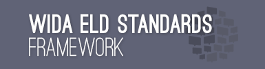 WIDA English Language Development Standards Framework link