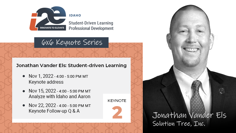 6X6 Keynote 2 flyer featuring Jonathan Vander Els