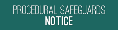 Procedural Safeguards Notice document link